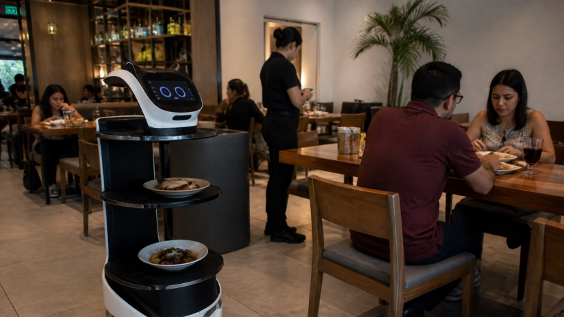 Robôs em restaurantes de Maringá impulsionam a tecnologia no atendimento e transformam a experiência do cliente
