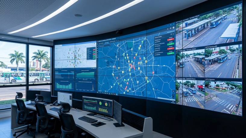 Maringá inaugura centro de controle do transporte coletivo e promete fiscalização mais eficiente dos ônibus